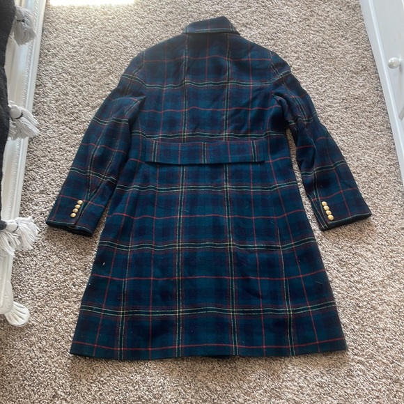 (SOLD) Long Ralph Lauren Wool Plaid Coat - Picture 9 of 13